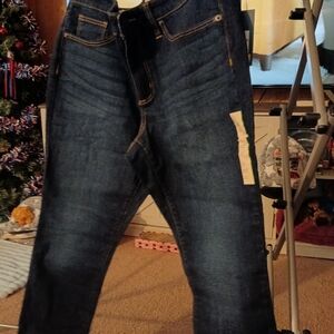 Universal Thread Women's Dark Blue Mid Rise Skinny Jeans